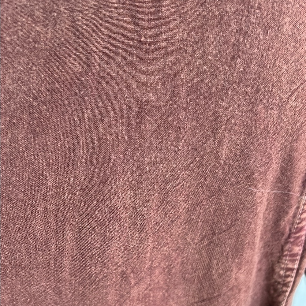 Vintage 90s Boho Bohemian Hippie BrownDress Puff Sleeve Crew Neck - Picture 7 of 11